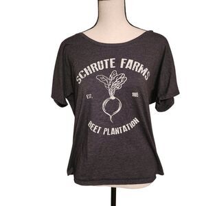 Schrute Farms T Shirt in Dark Gray, Size S